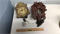 Pair of Small Wall Clocks
