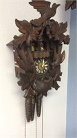 Swiss Carved Wood Cuckoo Clock