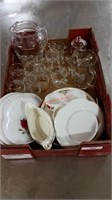 Ice tea set and dishes