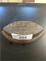 Asbestos sad iron
