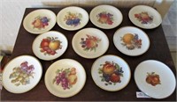 11 Fruit Plates Various makers, Germany & Bavaria