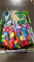 Easter plastic eggs and Decorations