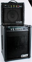 Lot of 2 Bass Amplifiers Crate Ram
