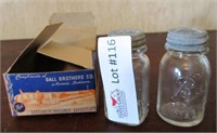 Ball Brothers salt & pepper Shakers in original