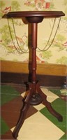 Victorian Walnut tripod candlestand,28"