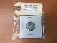 Mercury Dimes Silver Coins