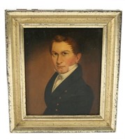 Late 18th C. American New England Portrait of Man