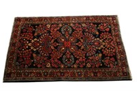 Handwoven Painted Sarouk Rug (Iran, c. 1930's)