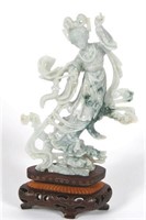Carved Jadeite Figure of Dancing Woman