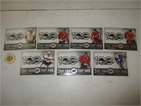Sept cartes de hockey Tim Hortons