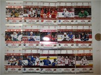 Quinze cartes de hockey Tim Hortons