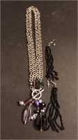 Fantastic silver and purple jewelry