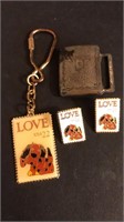Unique Stamp and book themed jewelry