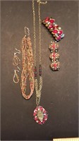 Stunning pink and multi toned jewelry