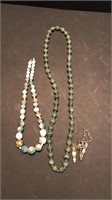 Vintage necklaces and clip