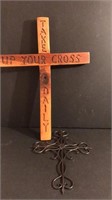 Beautiful wood and metal crosses