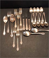 Beautiful vintage silver plated flatware