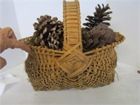 Homemade primitive basket