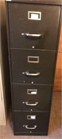 Dark gray filing cabinet