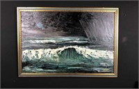 Vintage sea painting - CSepregi