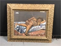 Framed Nude painting