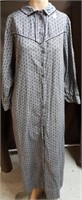 Vintage gray cotton calico day dress