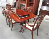 Hickory NC Claw Foot Dining Table & 10 Chairs