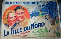 RARE 1939 20TH CENTURY FOX POSTER-LA FILLE DU NORD