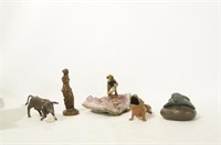 Collection of Statues Geodes and more