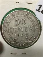 1904 Nfld 50 Cent Coin