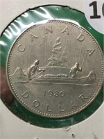 1980 Canadian Dollar Coin