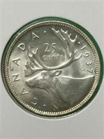 1937 (m.s.64) Canadian Silver $.25