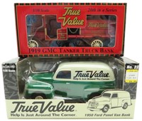 New-(2) True Value "ERTL" Die Cast Toy Truck Banks