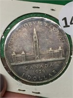1939 Canadian Silver Dollar