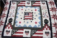 Stars & Flags Handcrafted Patchwork Quilt