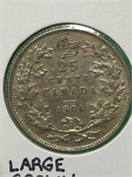 1906 (v.f.30) Canadian Silver $.25