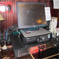 1X, TOUCH SCREEN POS SYSTEM W/ CPU & CASH BOX