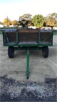 Flat rack wagon w/running gear