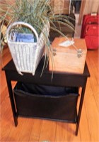 Small End Table, Basket & Box
