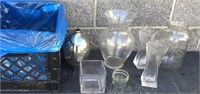 Crate: Asst. Vases & Tea Lite Holders
