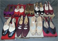Vintage Designer Shoes. Lot of 9 Pairs.