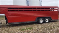 7x24 Steel Gooseneck Stocktrailer