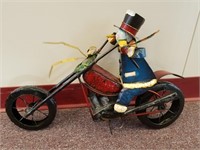 Motorcycle Snowman Decoration