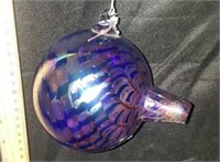 Gorgeous Purple and Blue Iridescent Glass Ball