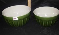 Fabulous Green Mixing Bowls