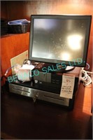 1X, TOUCH SCREEN POS SYSTEM, W/ CPU  CASH BOX
