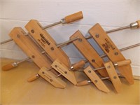 2 LG & 2-6IN WOOD CLAMPS
