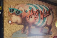 Hog wild Wooden Sign