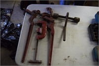 2 Chain Binders, Pipe Cutter and wrench