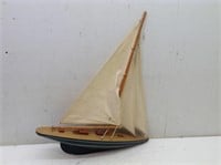 Wood Sailboat    20" lg x 24" Tall